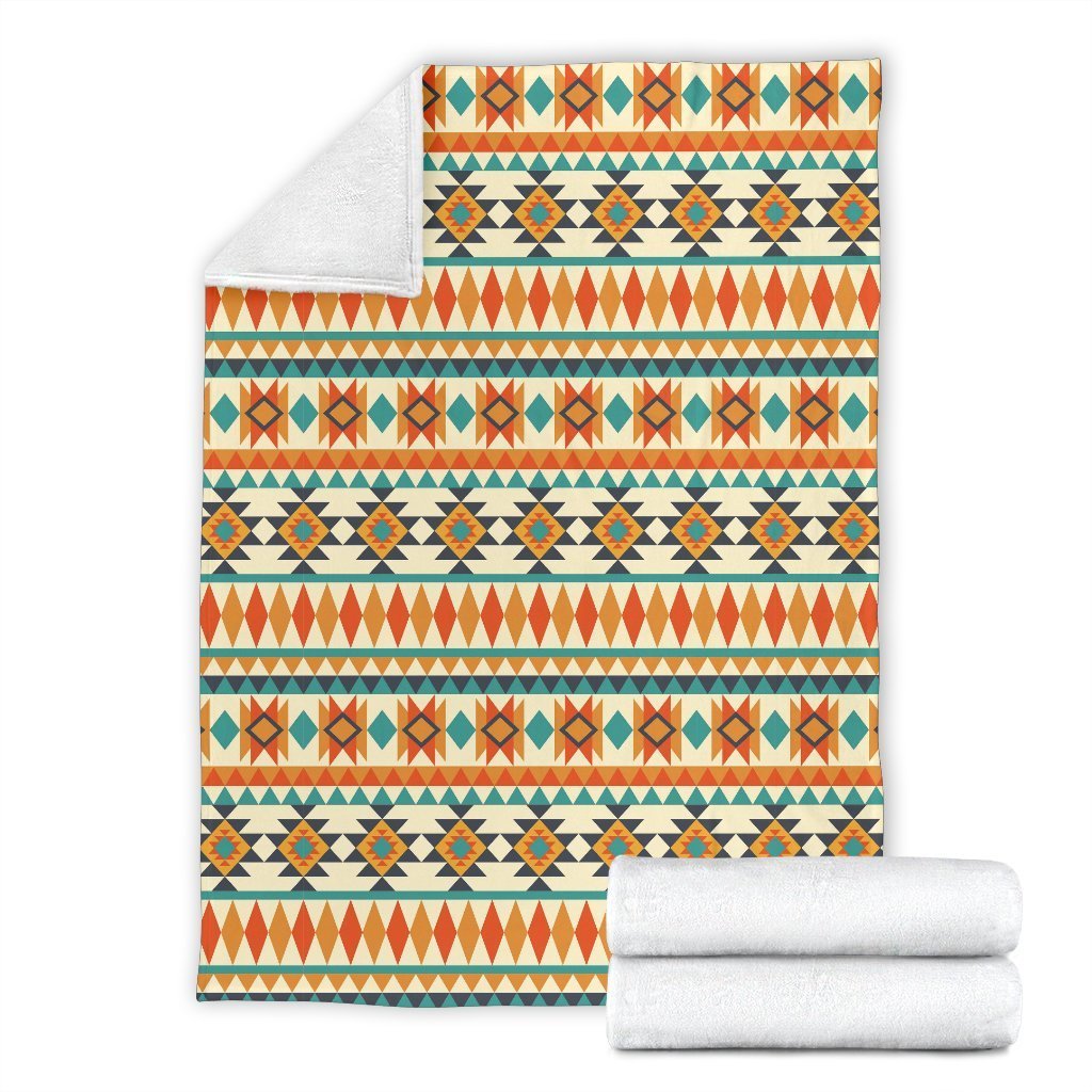 Tribal Native American Aztec Indians Navajo Print Blanket-grizzshop