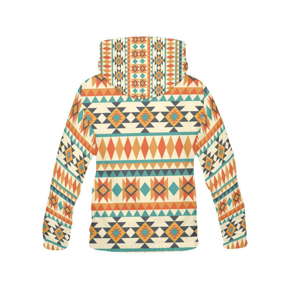Tribal Native American Aztec Indians Navajo Print Men Pullover Hoodie-grizzshop