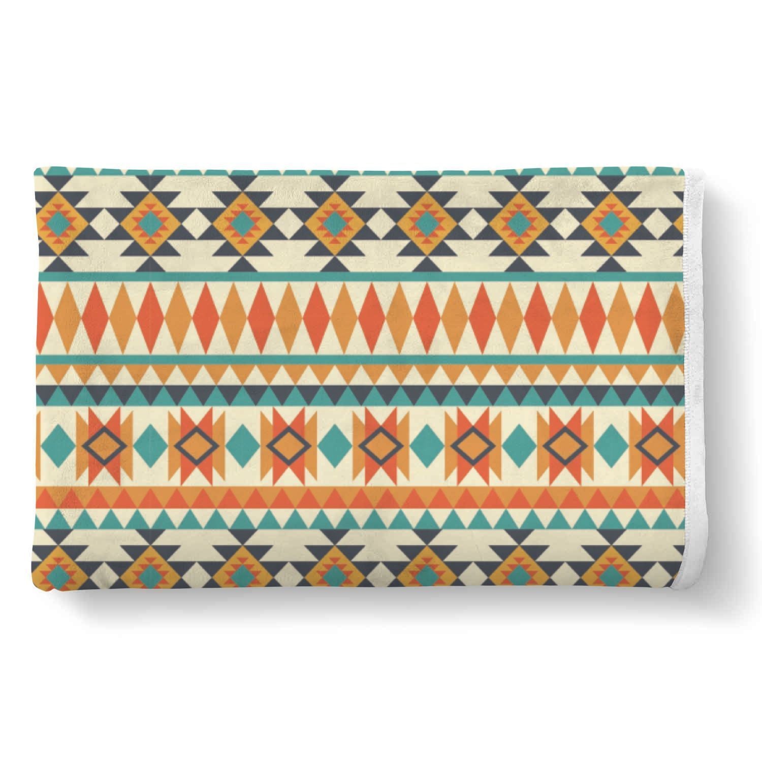 Tribal Native American Aztec Indians Navajo Print Throw Blanket-grizzshop