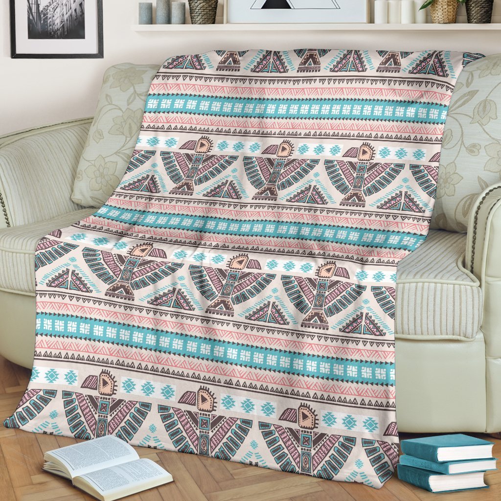 Tribal Native Indians American Aztec Navajo Print Blanket-grizzshop