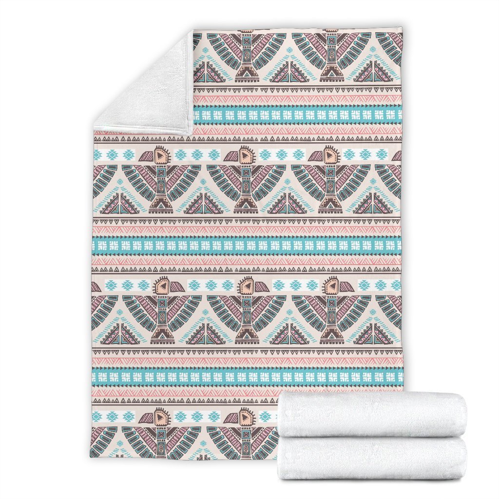 Tribal Native Indians American Aztec Navajo Print Blanket-grizzshop