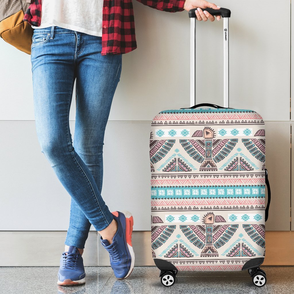 Tribal Native Indians American Aztec Navajo Print Elastic Luggage Cover-grizzshop