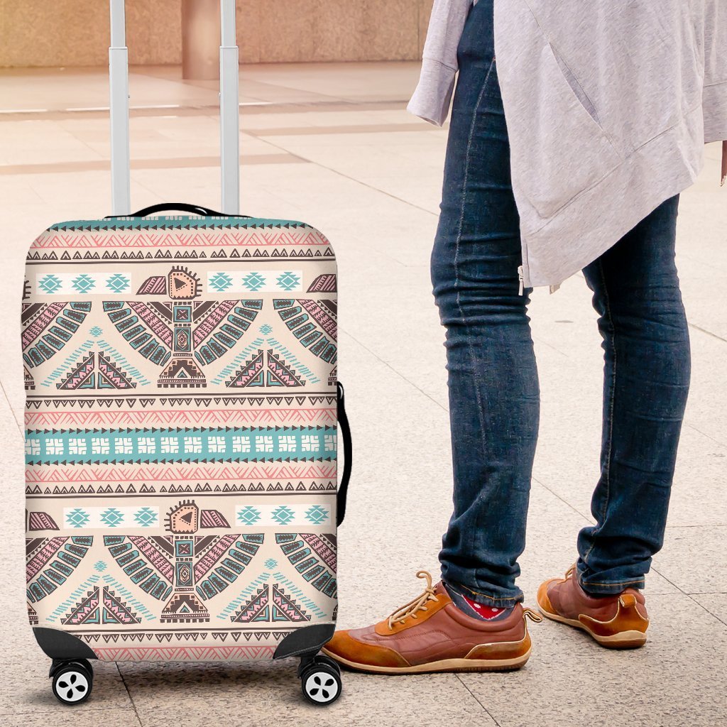 Tribal Native Indians American Aztec Navajo Print Elastic Luggage Cover-grizzshop