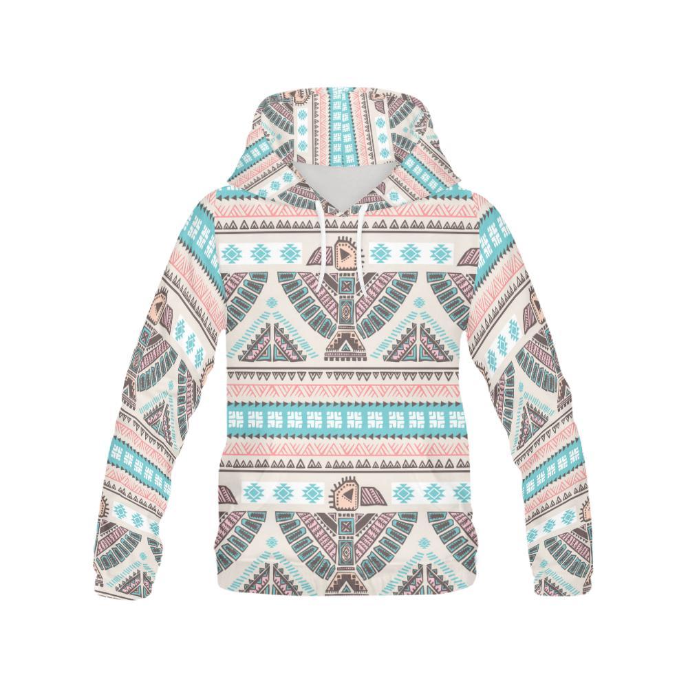 Tribal Native Indians American Aztec Navajo Print Men Pullover Hoodie-grizzshop