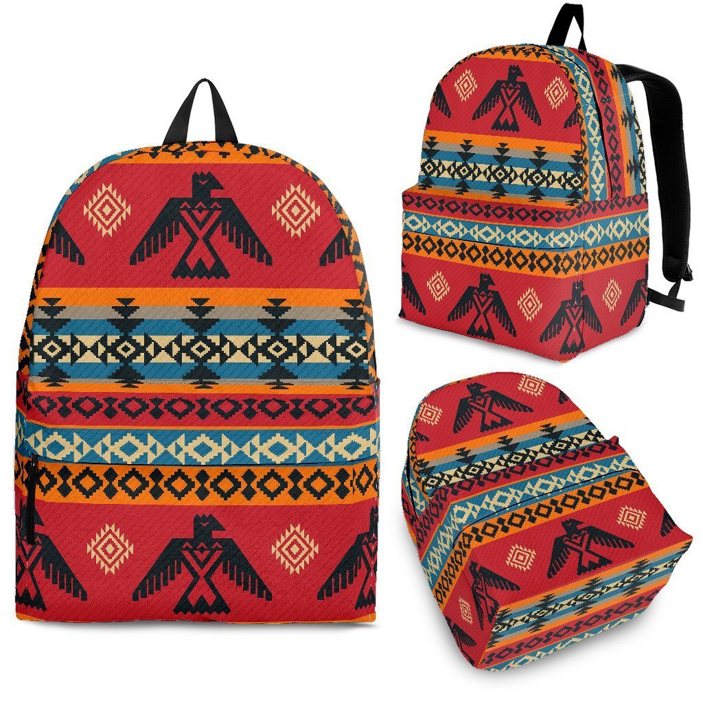 Tribal Navajo Native Indians American Aztec Print Backpack-grizzshop