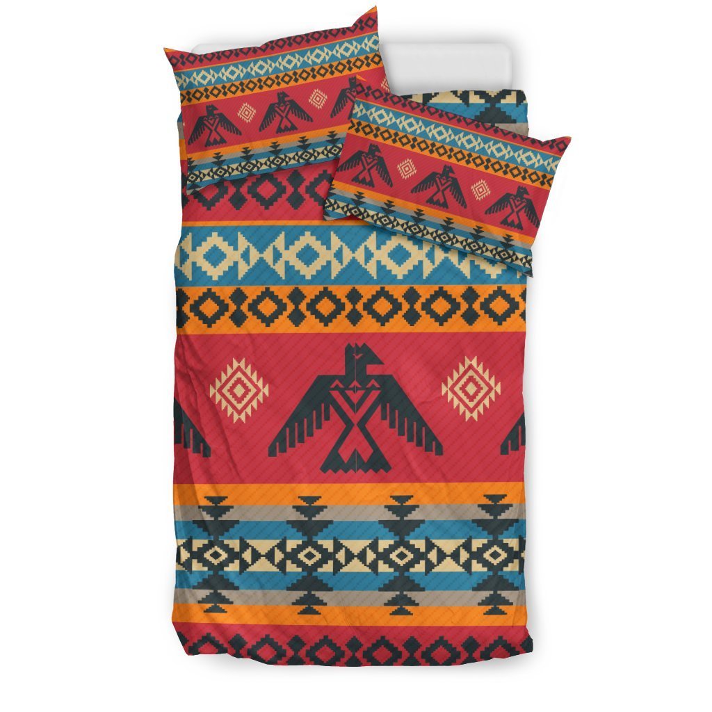 Tribal Navajo Native Indians American Aztec Print Duvet Cover Bedding Set-grizzshop
