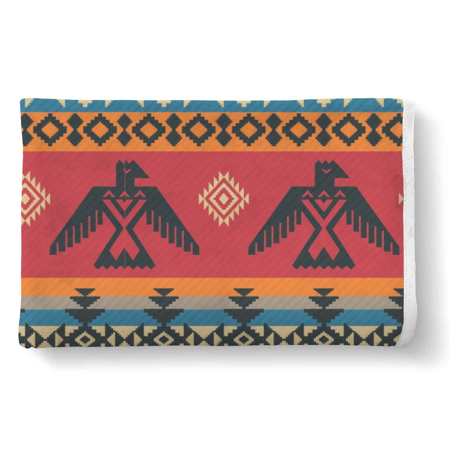 Tribal Navajo Native Indians American Aztec Print Throw Blanket-grizzshop