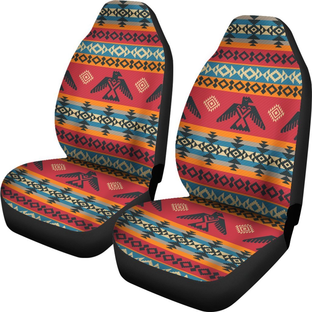 Tribal Navajo Native Indians American Aztec Print Universal Fit Car Seat Cover-grizzshop