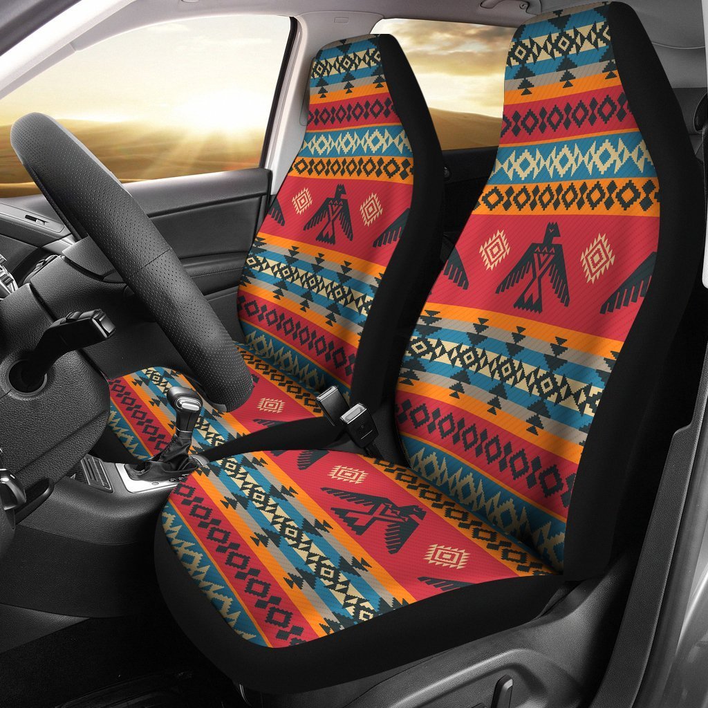 Tribal Navajo Native Indians American Aztec Print Universal Fit Car Seat Cover-grizzshop