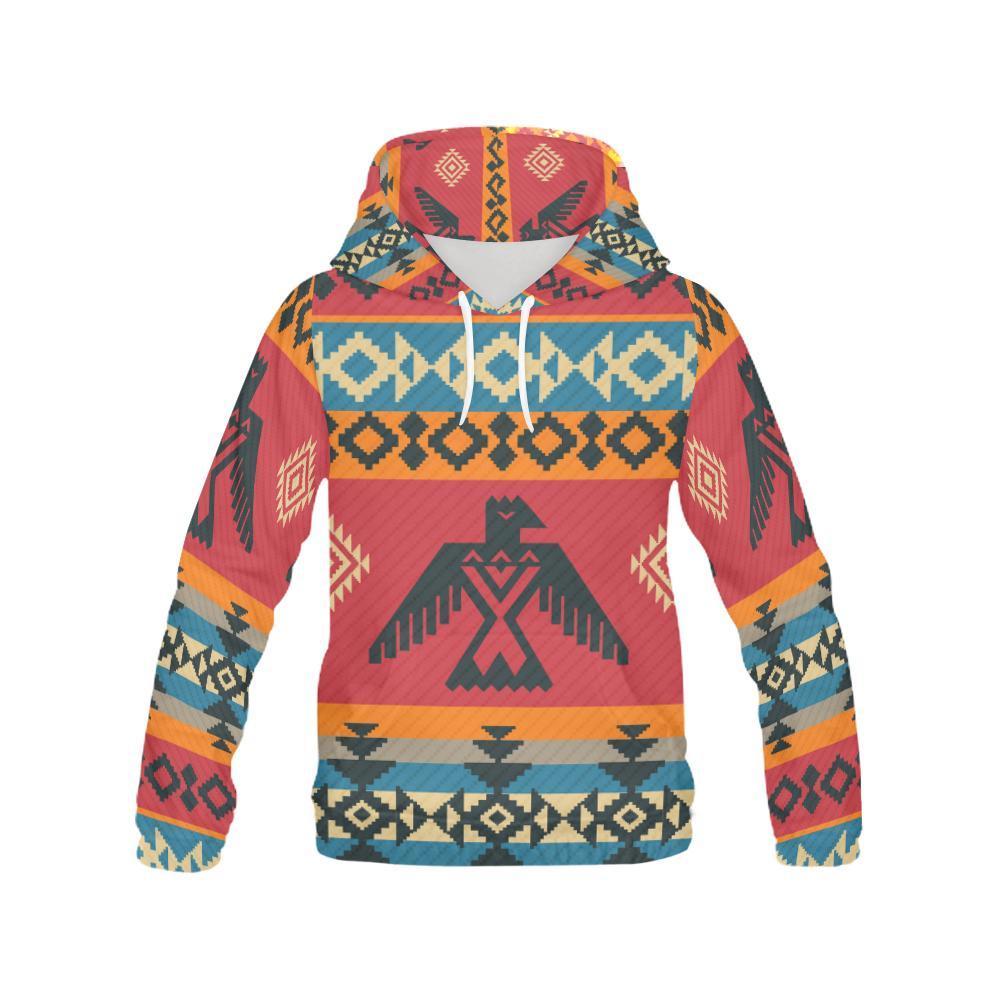 Tribal Navajo Native Indians American Aztec Print Women Pullover Hoodies -grizzshop