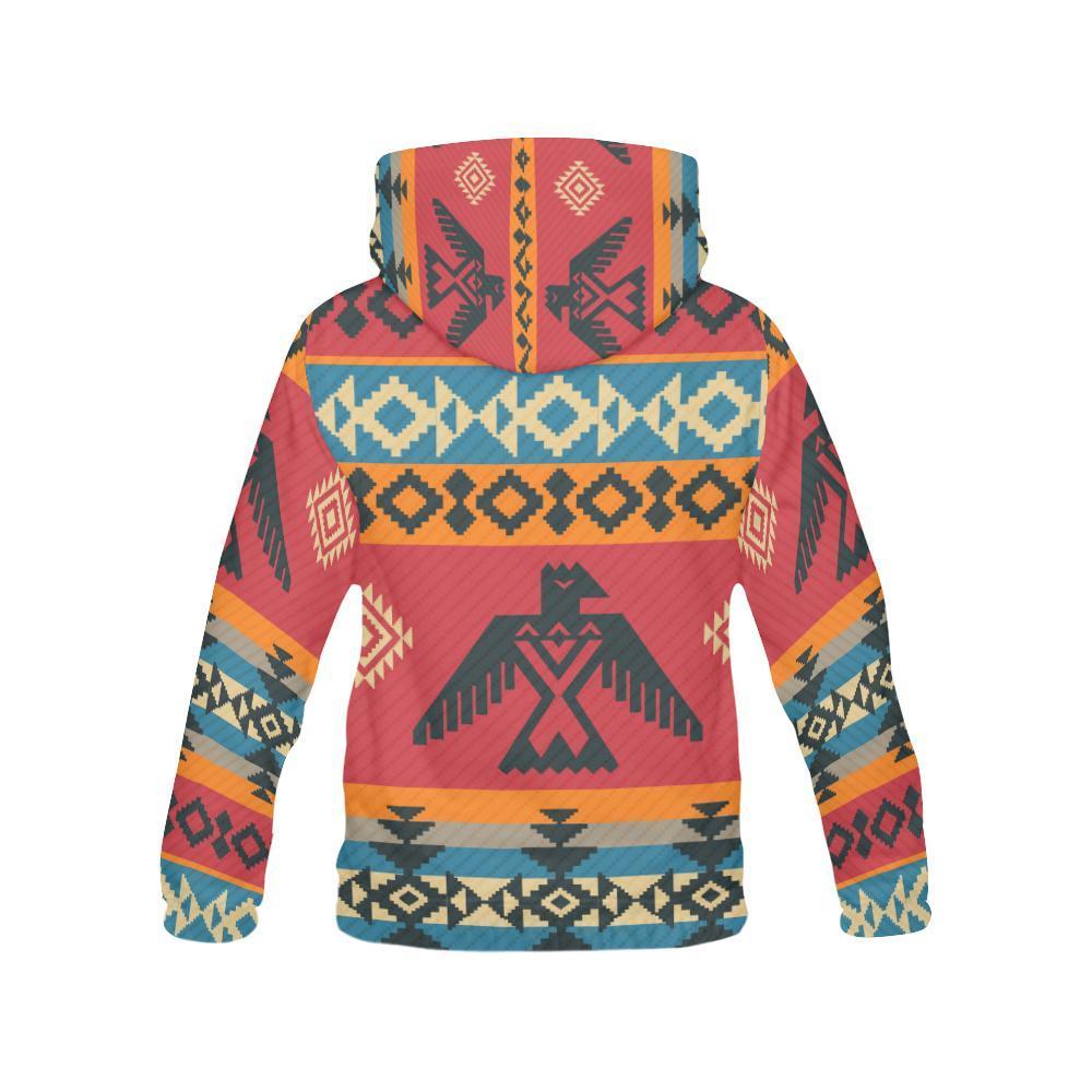 Tribal Navajo Native Indians American Aztec Print Women Pullover Hoodies -grizzshop
