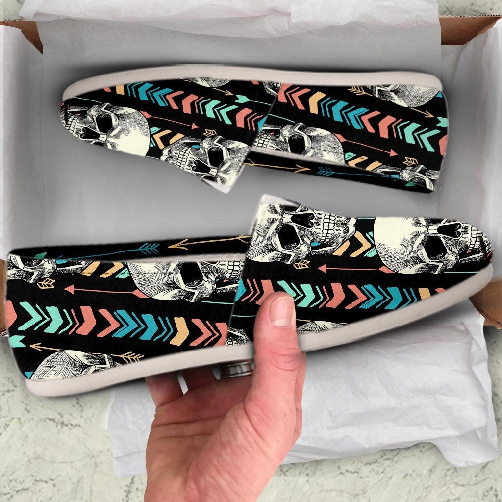 Tribal Skull Canvas Shoes-grizzshop