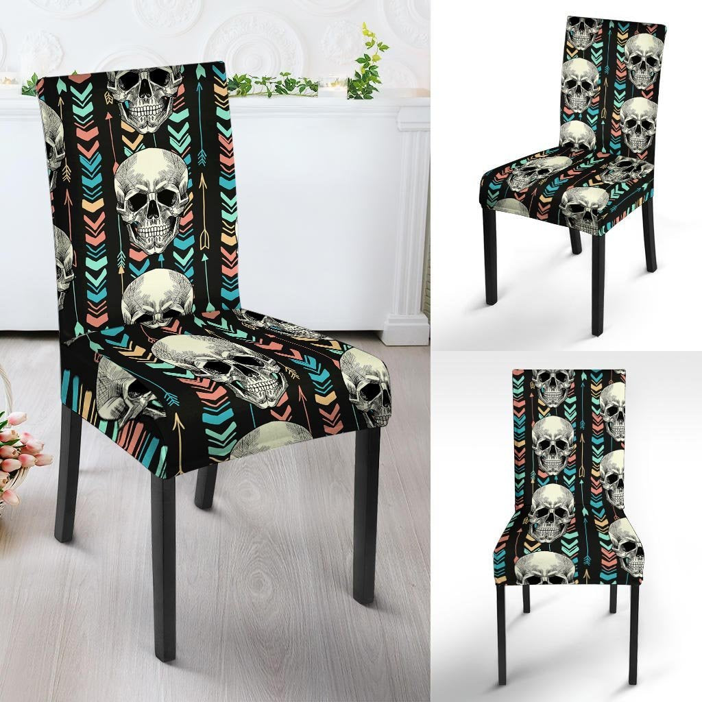 Tribal Skull Chair Cover-grizzshop