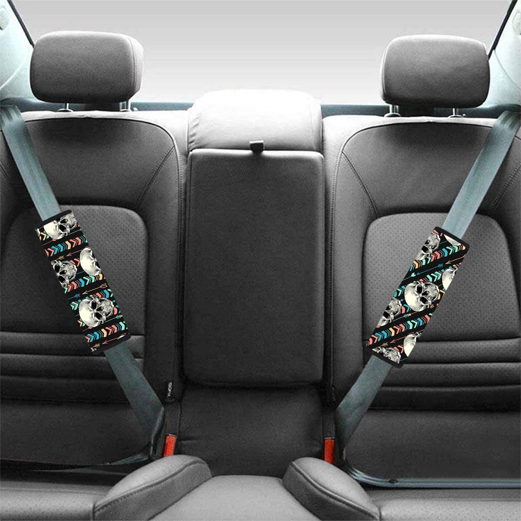 Tribal Skull Seat Belt Cover-grizzshop