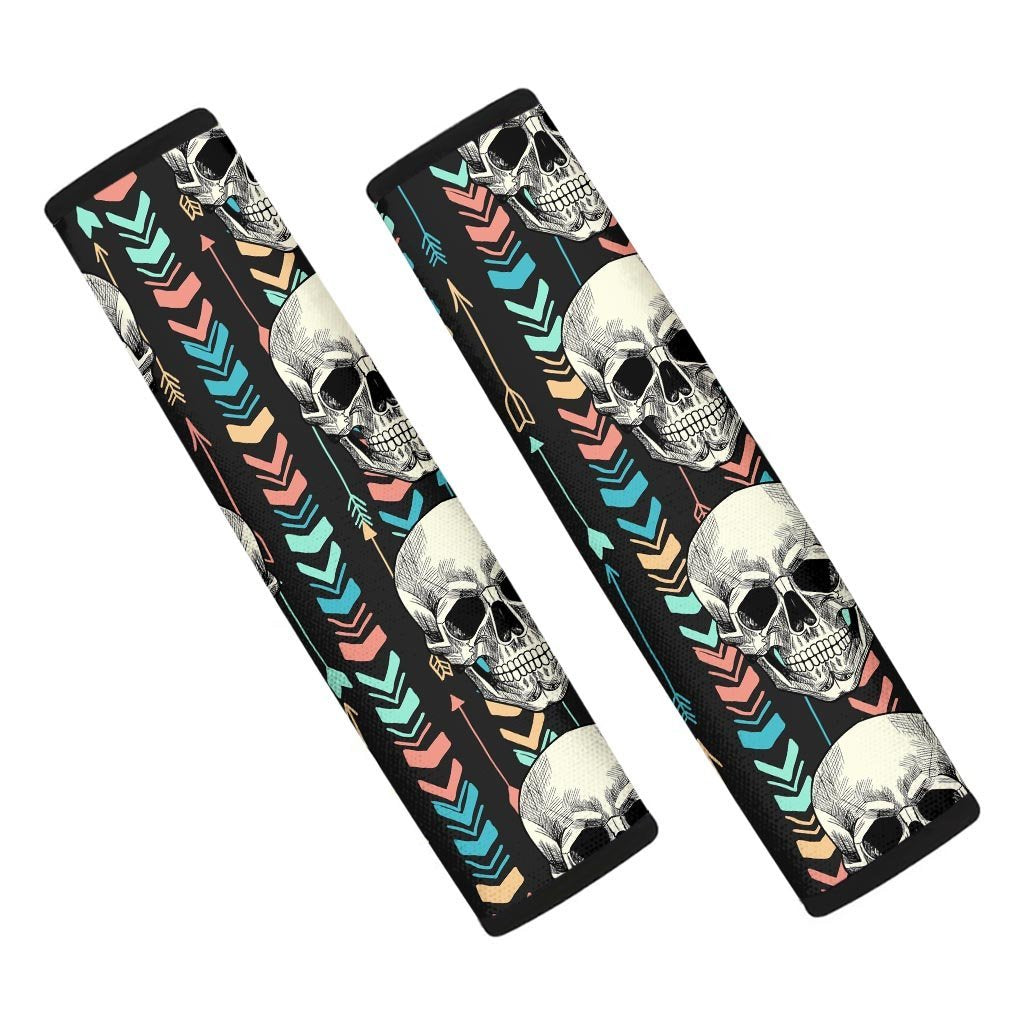 Tribal Skull Seat Belt Cover-grizzshop