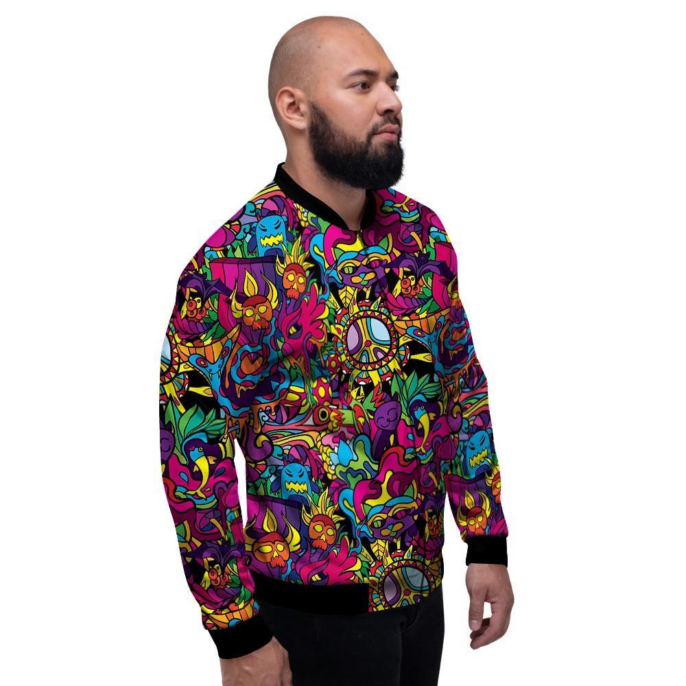 Tribal Trippy Men's Bomber Jacket-grizzshop