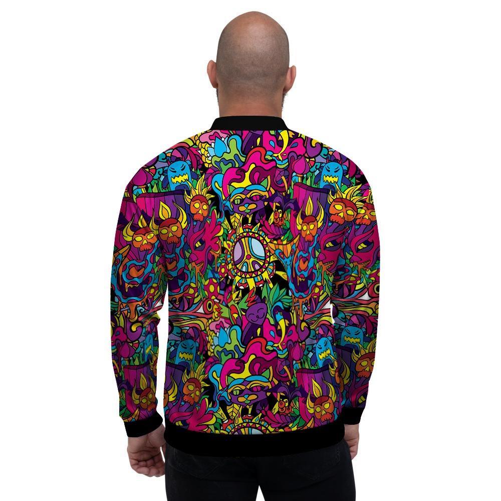 Tribal Trippy Men's Bomber Jacket-grizzshop