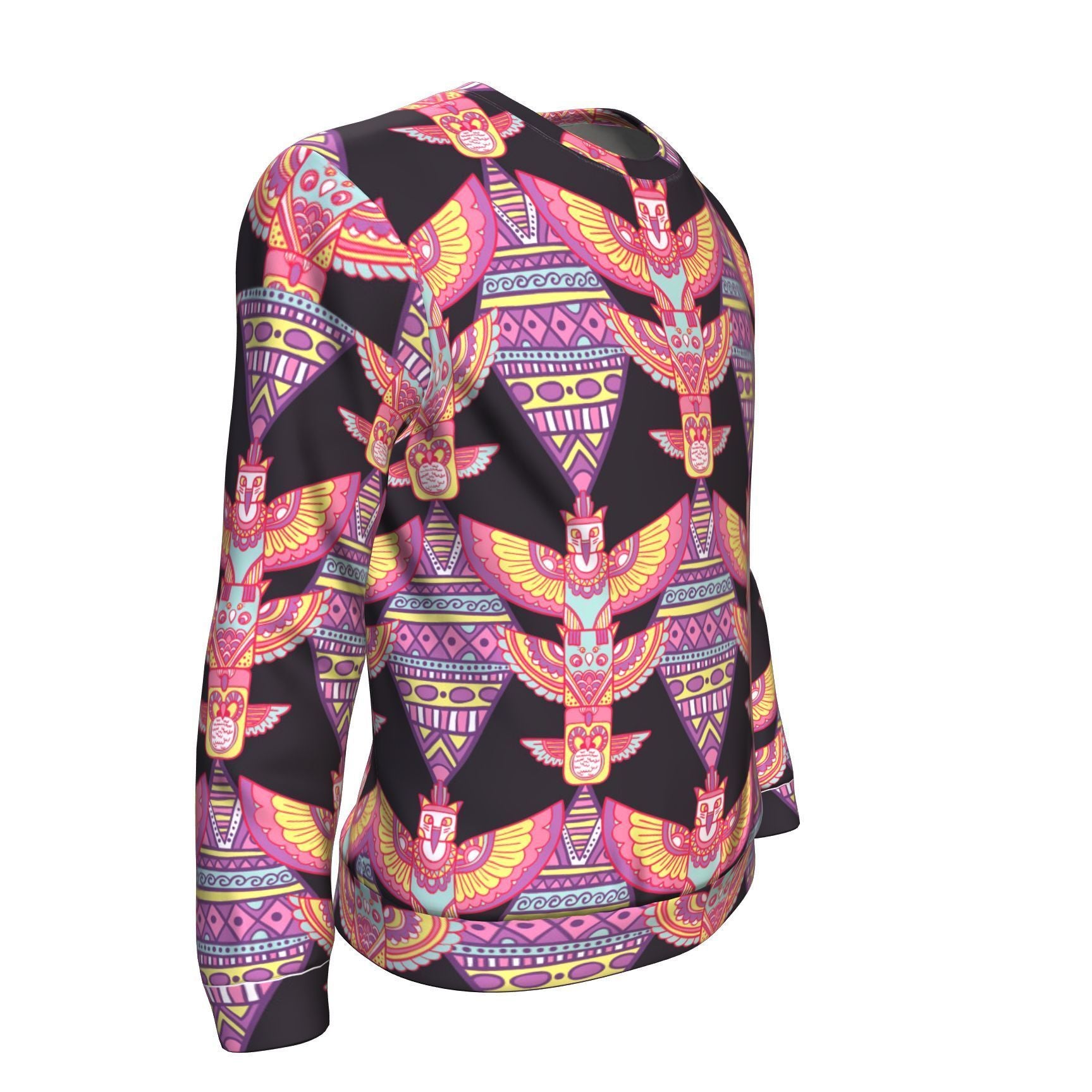 Tribal Aztec Native American Navajo Indians Print Men Crew Neck Sweatshirt-grizzshop