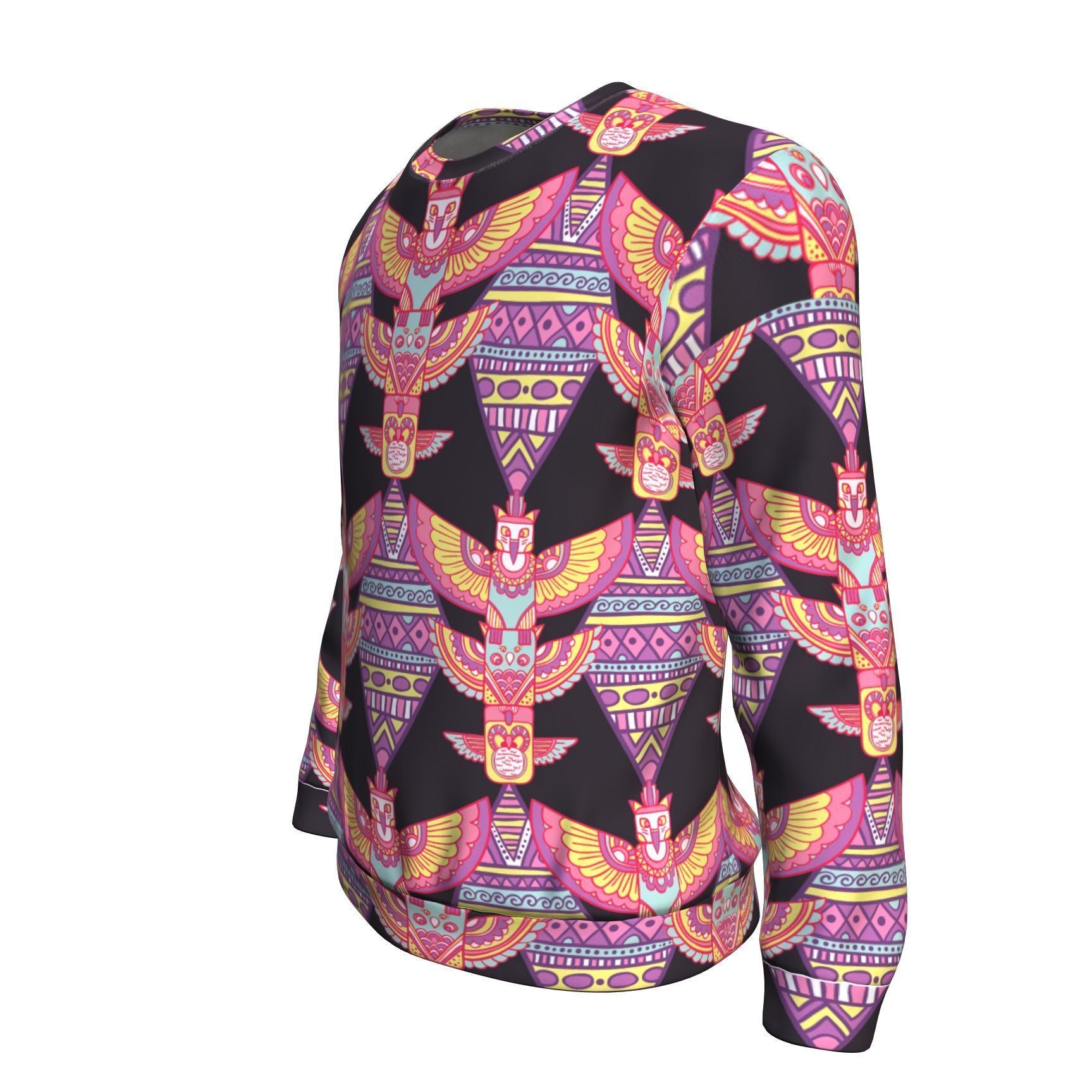 Tribal Aztec Native American Navajo Indians Print Men Crew Neck Sweatshirt-grizzshop