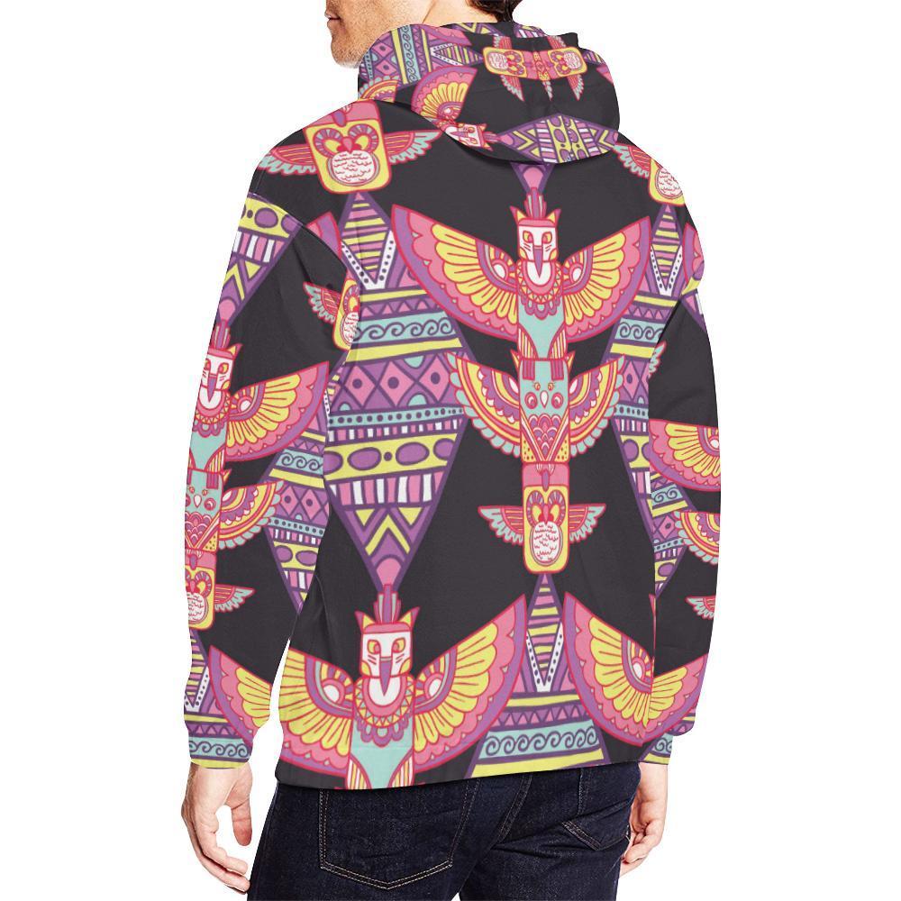 Tribal Aztec Native American Navajo Indians Print Men Pullover Hoodie-grizzshop