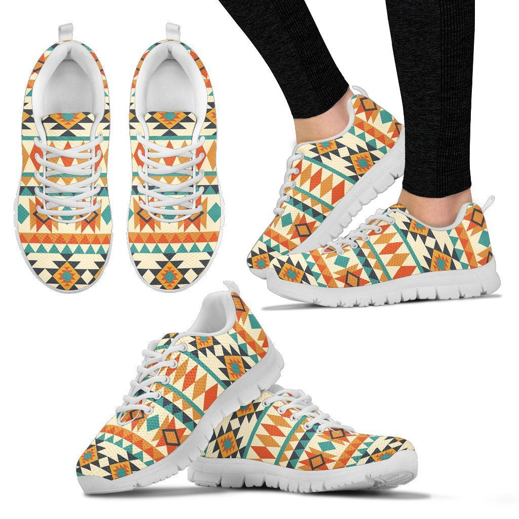 Tribal Native American Aztec Indians Navajo Print Women Shoes Sneakers-grizzshop