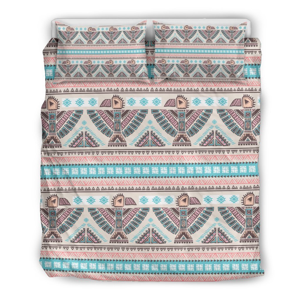 Tribal Native Indians American Aztec Navajo Print Duvet Cover Bedding Set-grizzshop