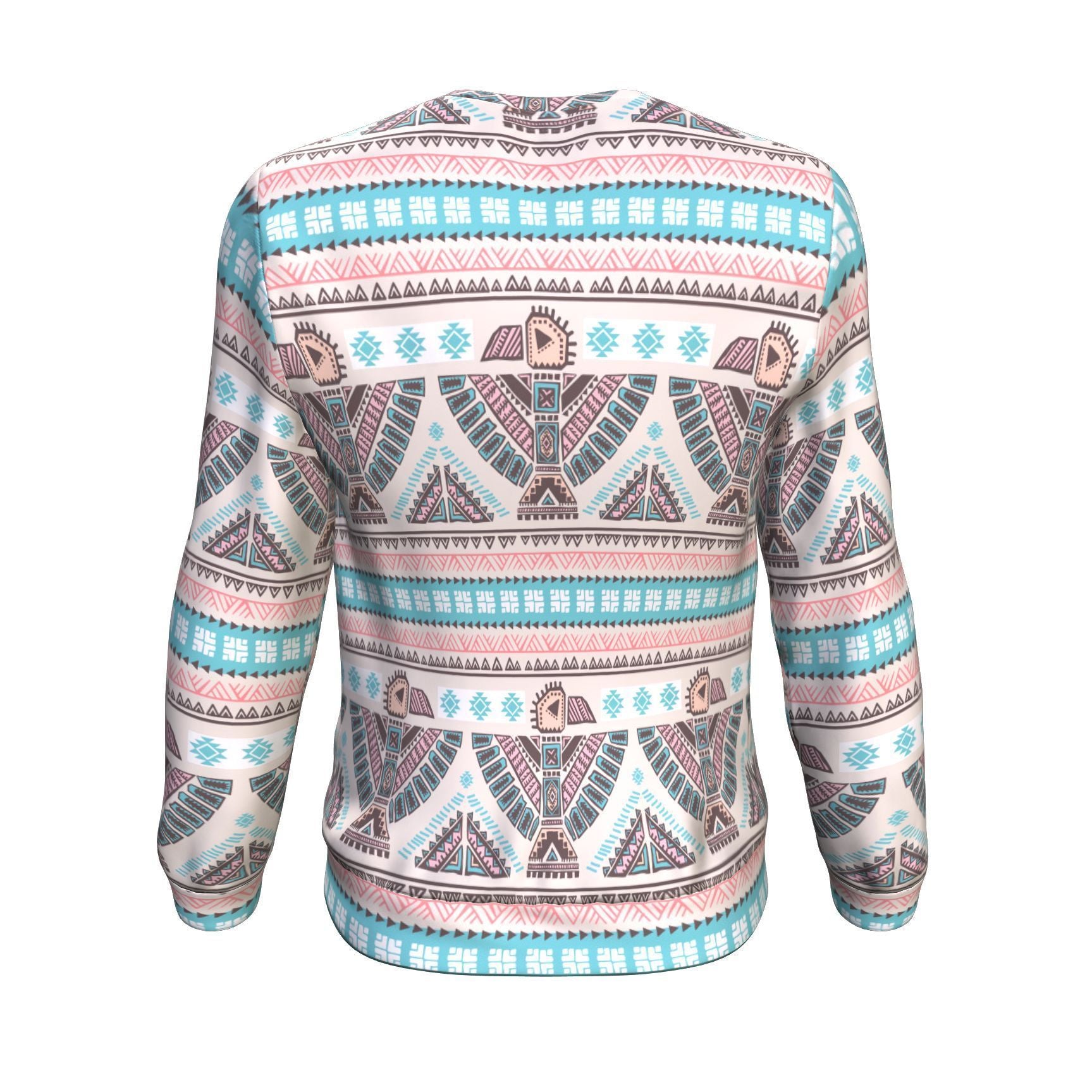 Tribal Native Indians American Aztec Navajo Print Men Crew Neck Sweatshirt-grizzshop
