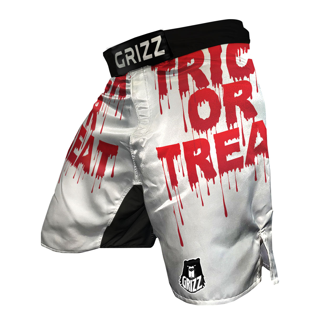 Trick Or Treat Red Blood Halloween Print MMA Shorts-grizzshop