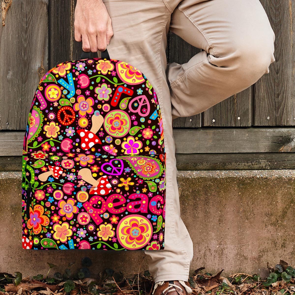 Trippy Hippie Backpack-grizzshop