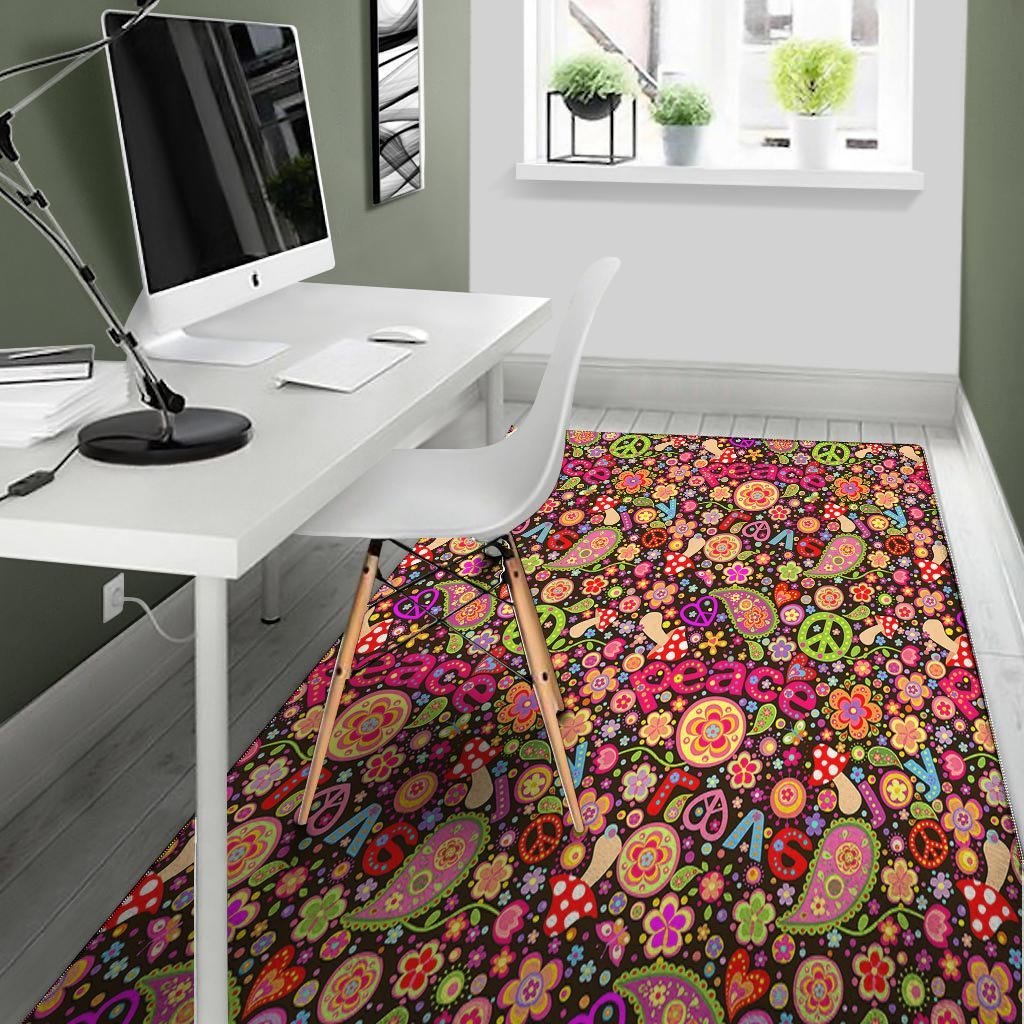 Trippy Hippie Floor Mat-grizzshop
