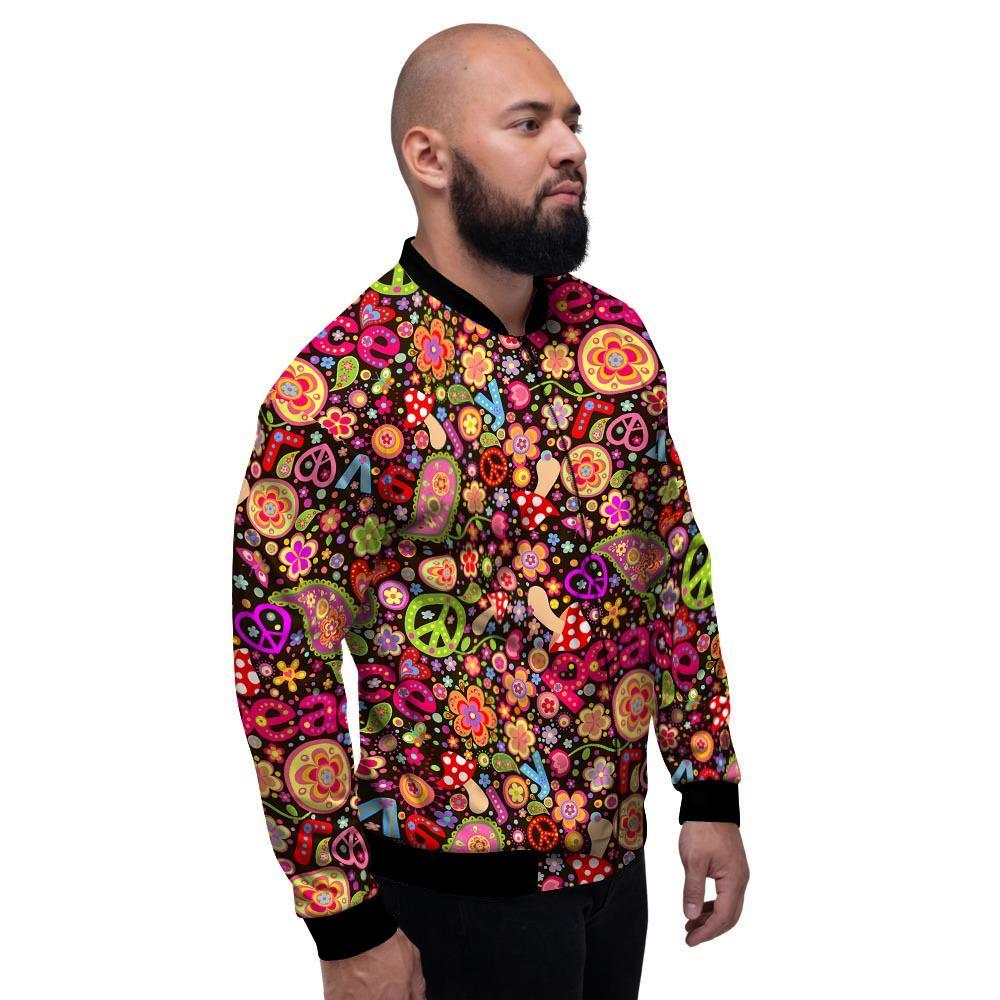 Trippy Hippie Men's Bomber Jacket-grizzshop