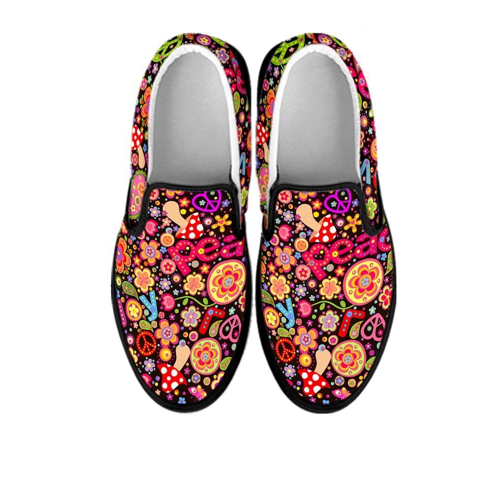 Trippy Hippie Women's Slip On Sneakers-grizzshop