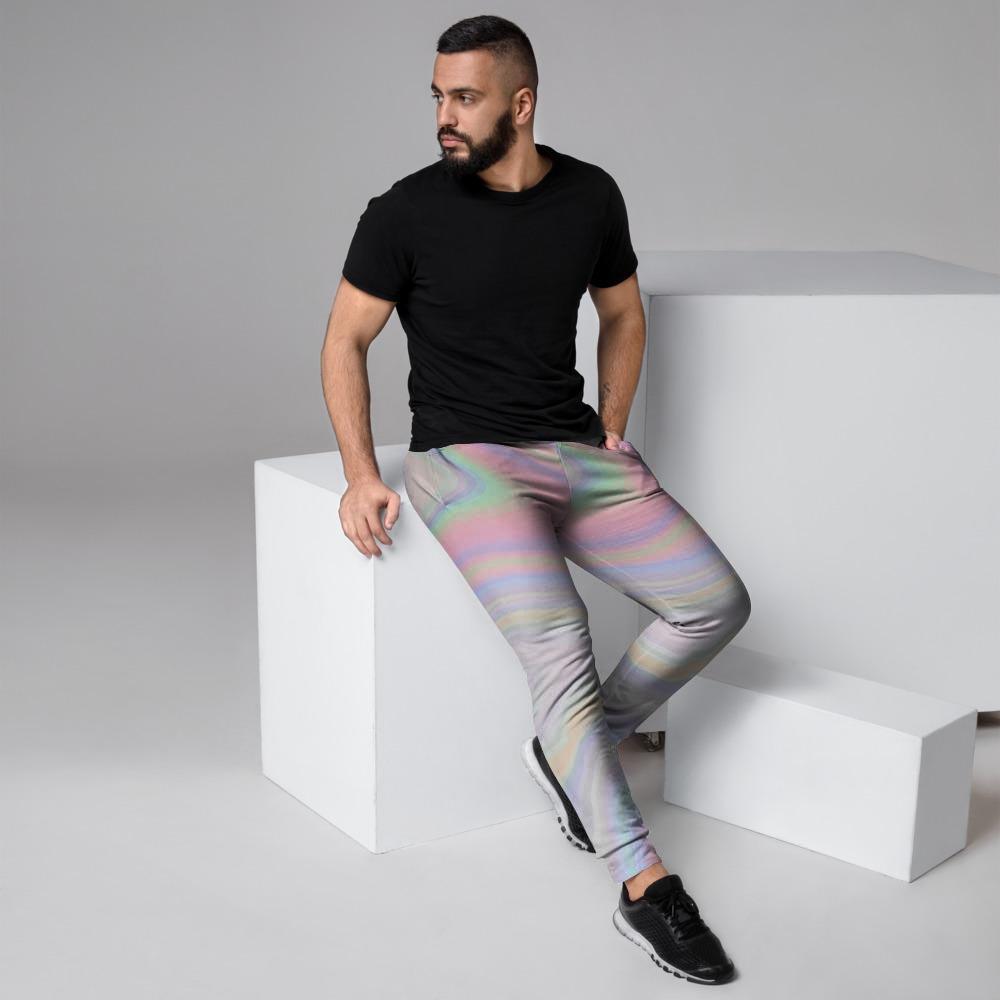 Trippy Holographic Men's Joggers-grizzshop