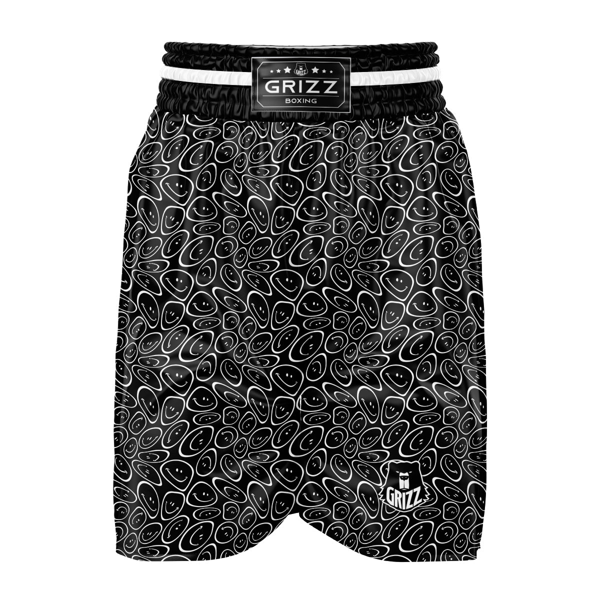 Trippy Psychedelic Dark Print Boxing Shorts-grizzshop