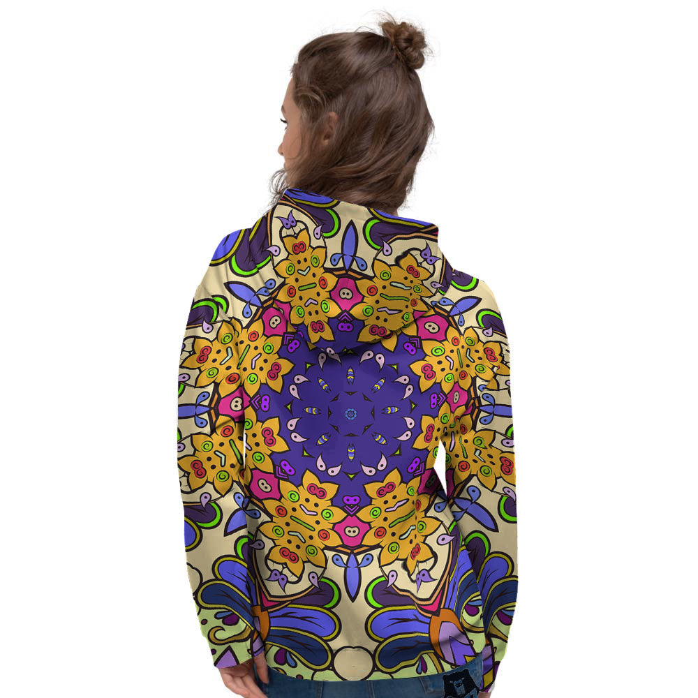 Trippy Psychedelic Ethnic Print Women's Hoodie-grizzshop