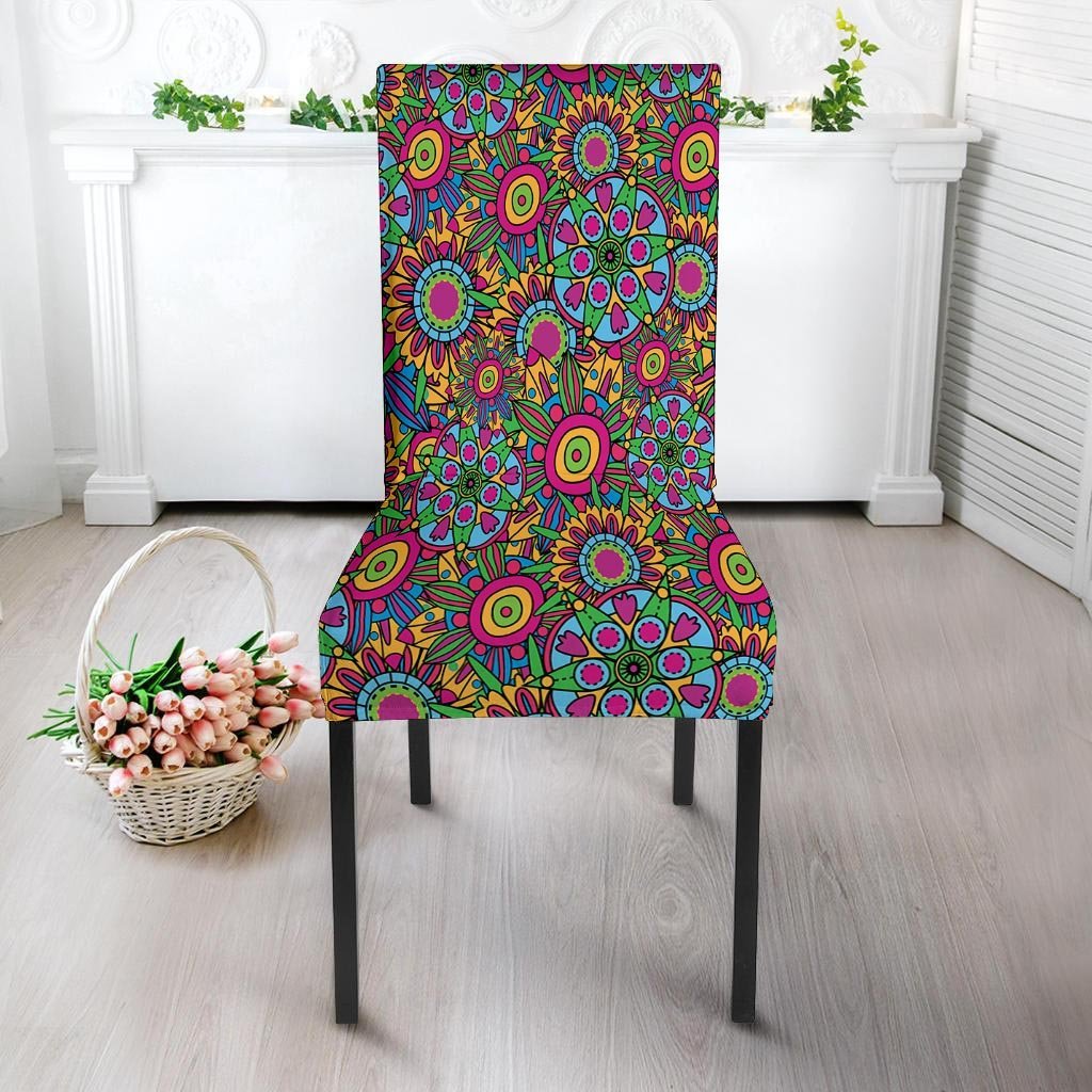 Trippy Psychedelic Floral Chair Cover-grizzshop