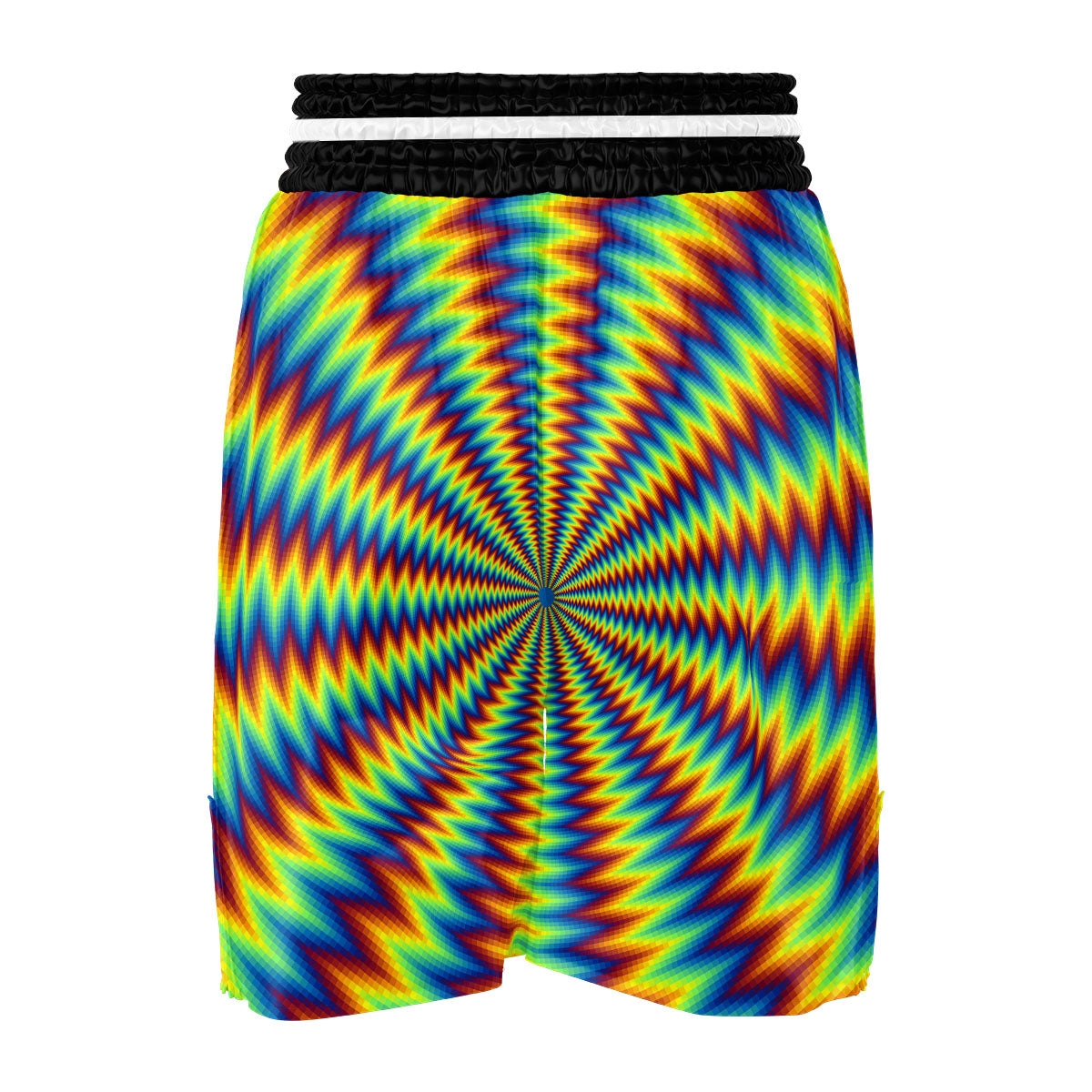 Trippy Psychedelic Rainbow Print Boxing Shorts-grizzshop