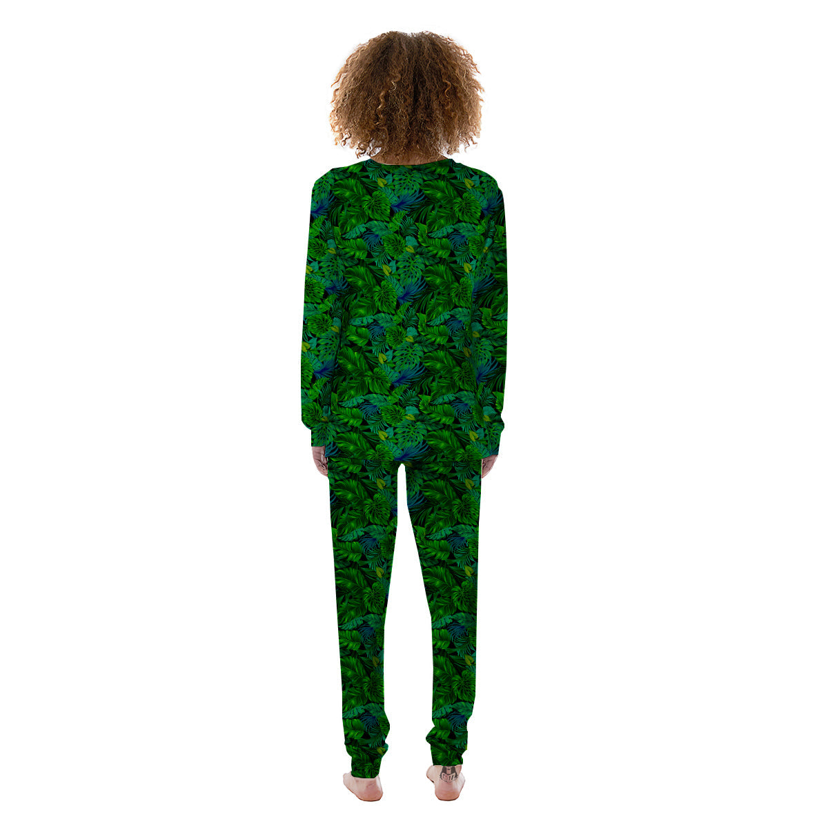 Tropical Aloha Hawaii Print Pattern Women's Pajamas-grizzshop