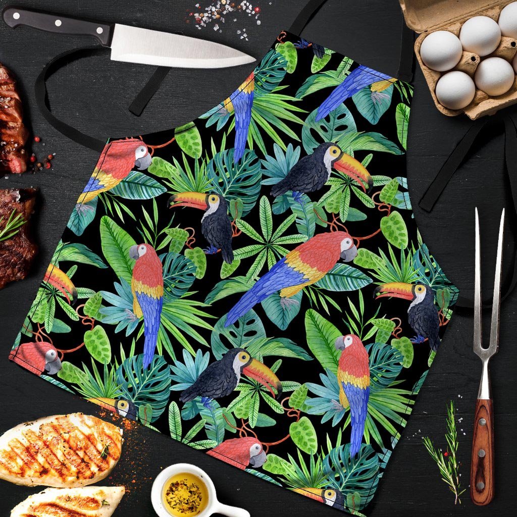 Tropical Bird Hawaiian Print Men's Apron-grizzshop