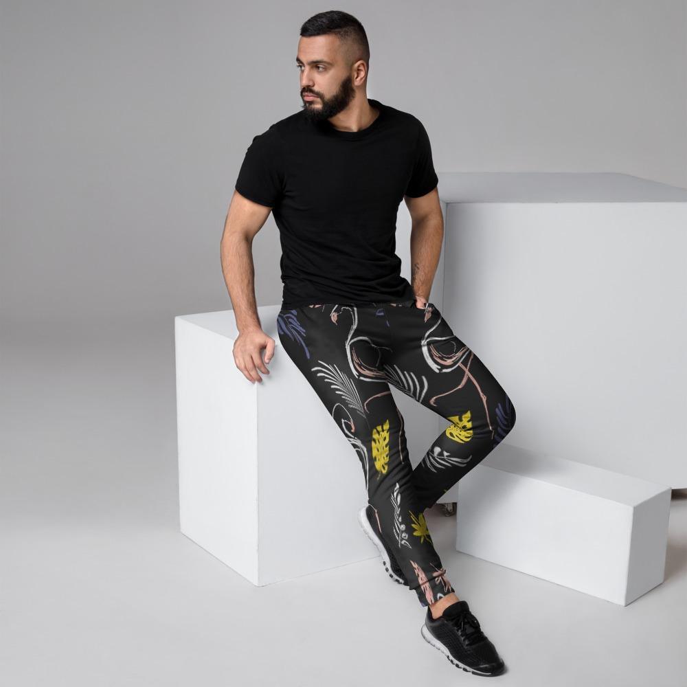 Tropical Flamingo Print Men's Joggers-grizzshop