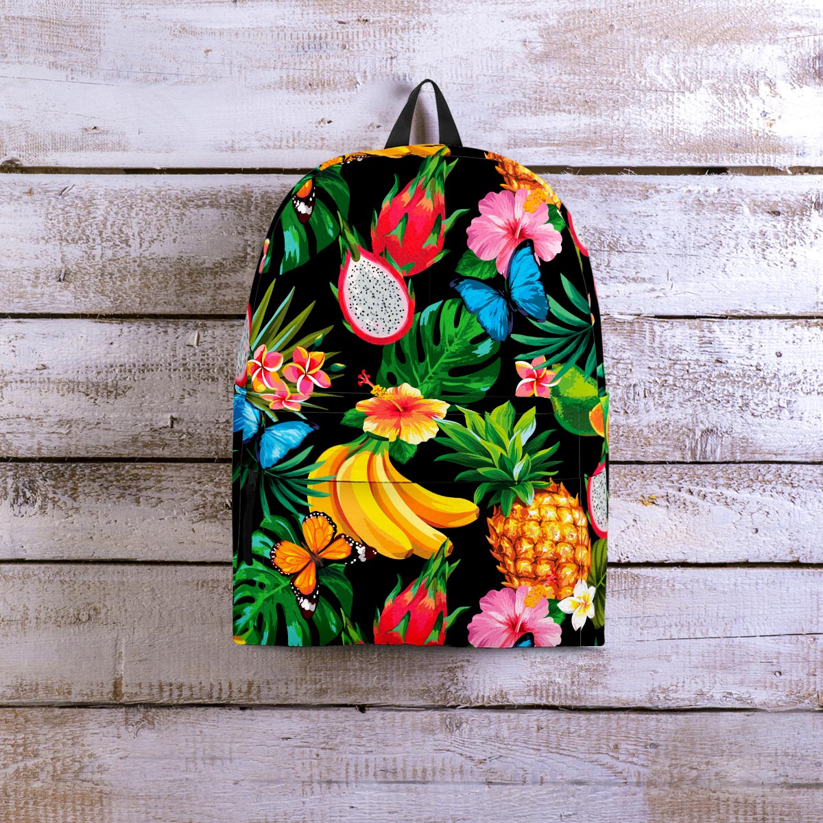 Tropical Fruit Hawaiian Print Backpack-grizzshop
