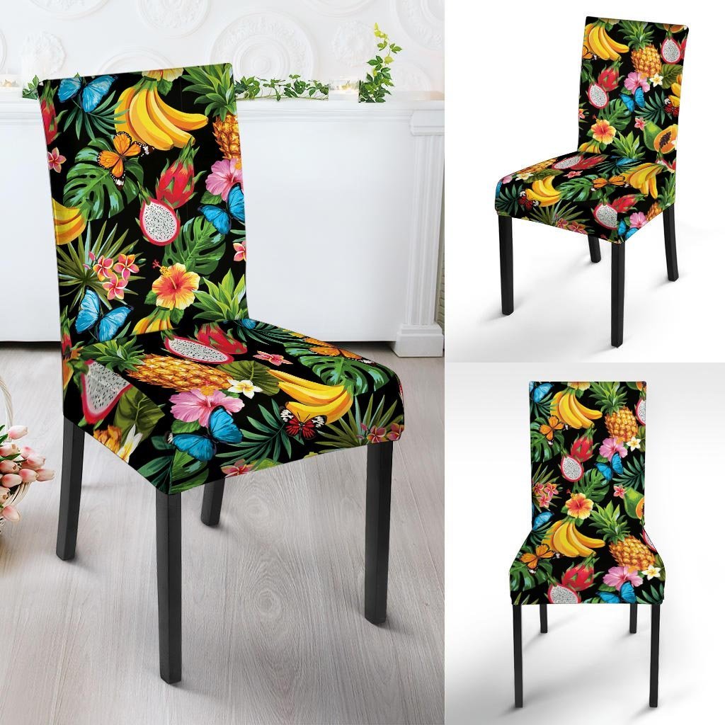 Tropical Fruit Hawaiian Print Chair Cover-grizzshop