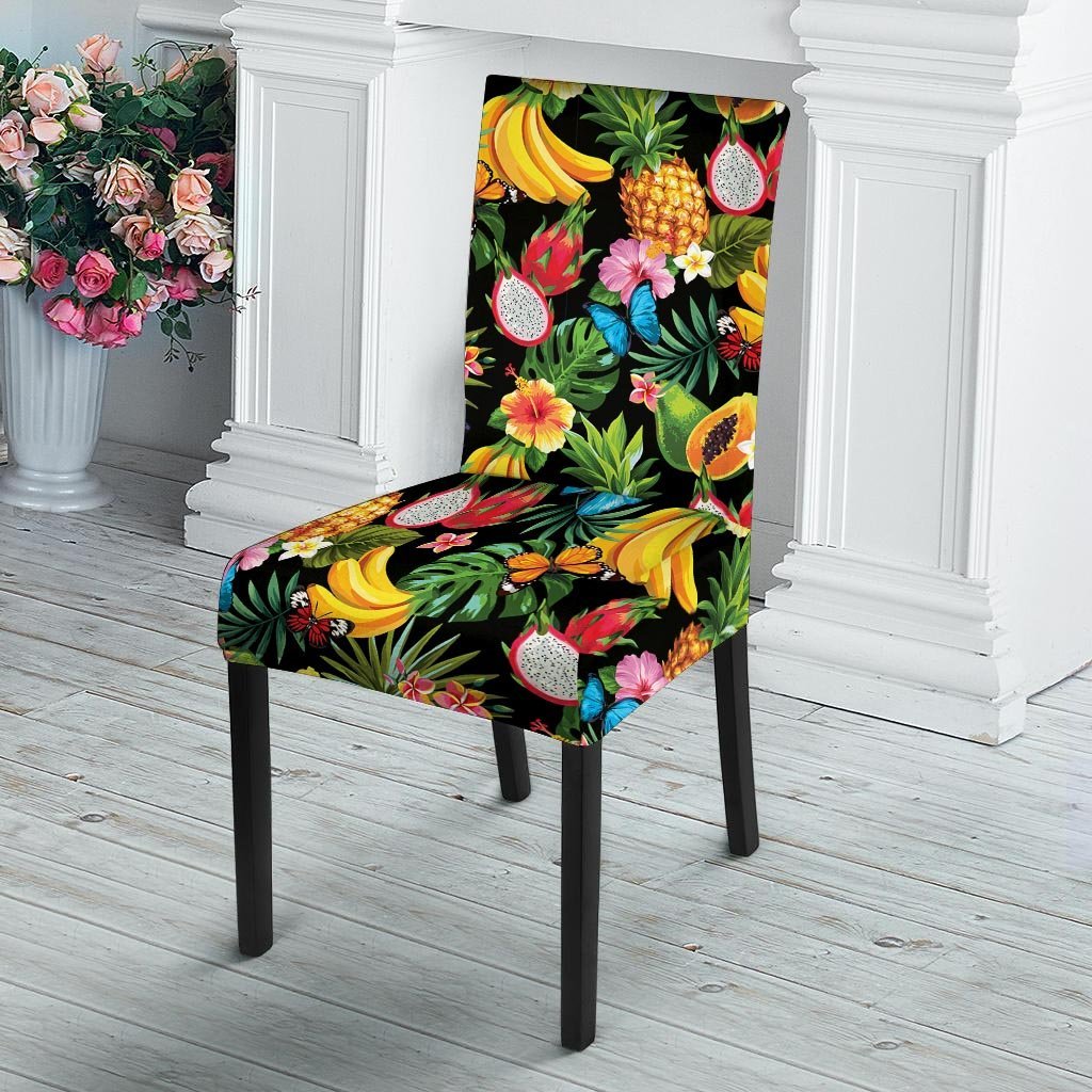 Tropical Fruit Hawaiian Print Chair Cover-grizzshop
