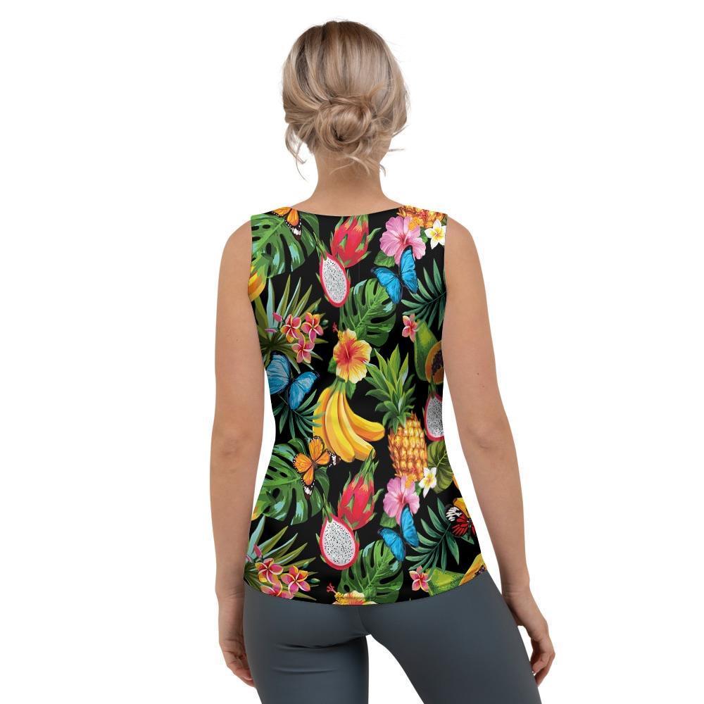 Tropical Fruit Hawaiian Print Women's Tank Top-grizzshop