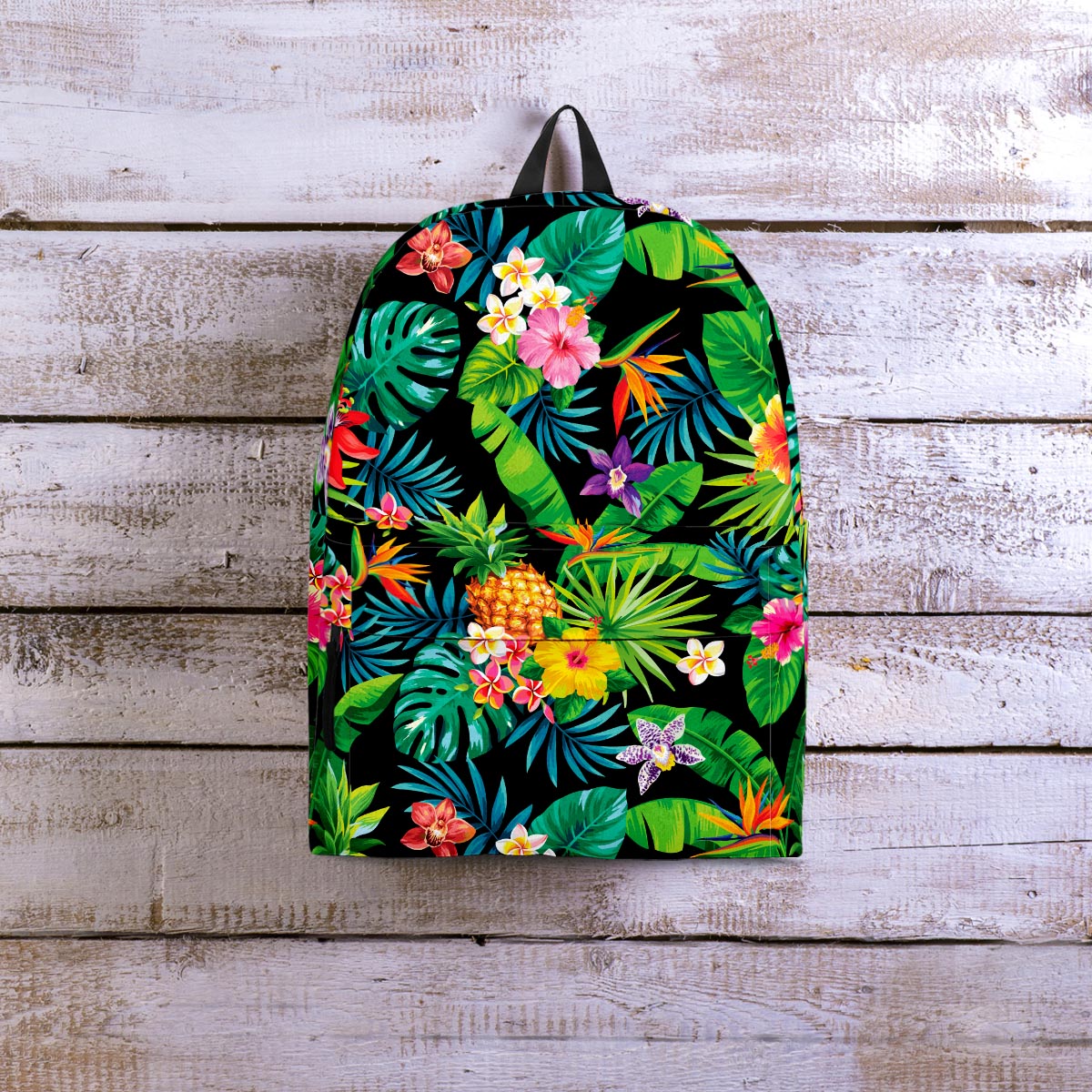 Tropical Hawaiian Floral Print Backpack-grizzshop