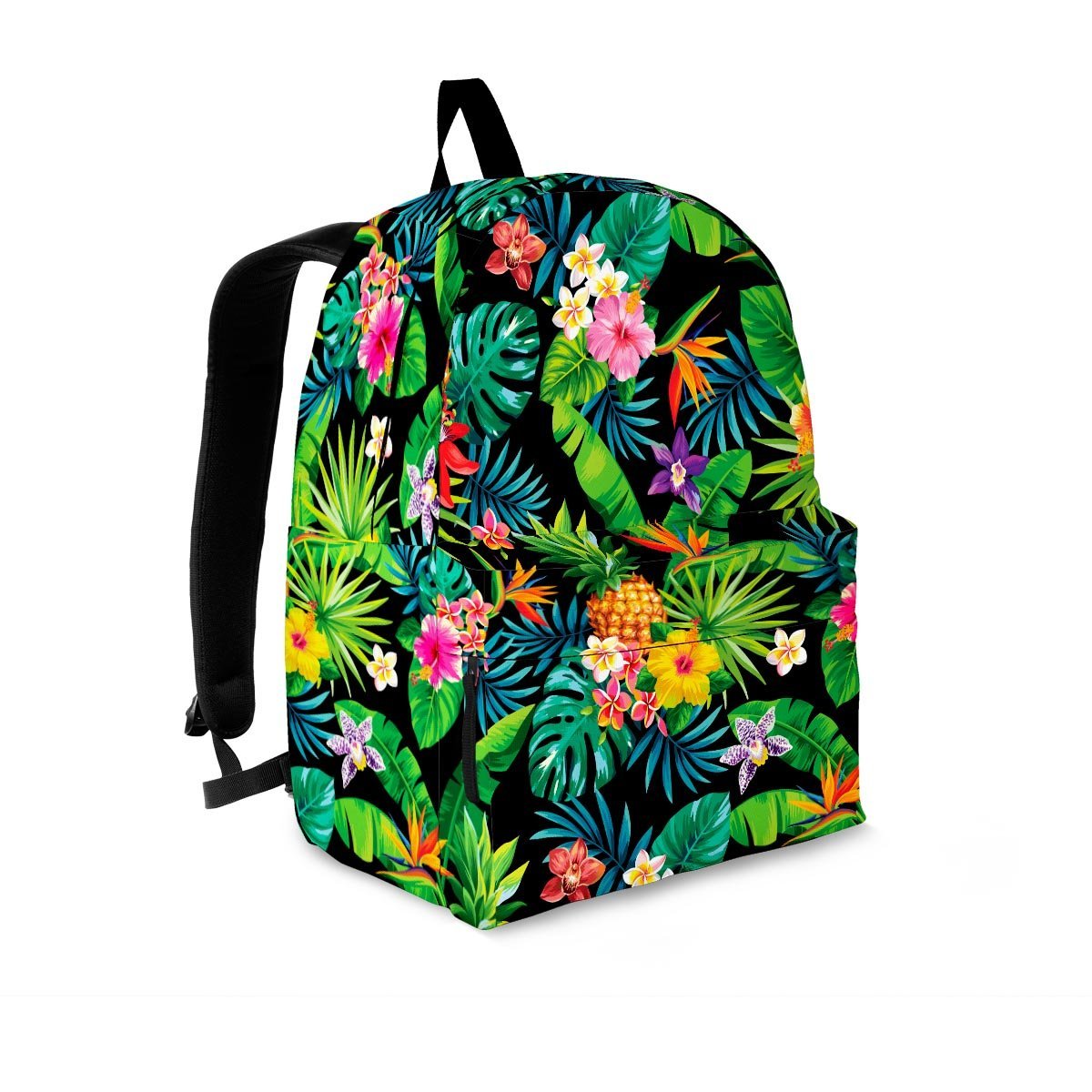 Tropical Hawaiian Floral Print Backpack-grizzshop