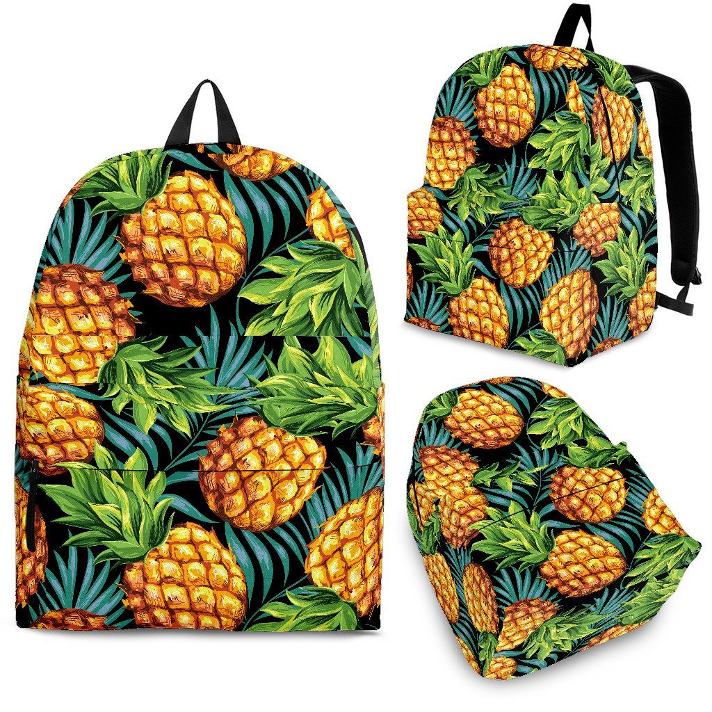 Tropical Leaves Pineapple Pattern Backpack-grizzshop