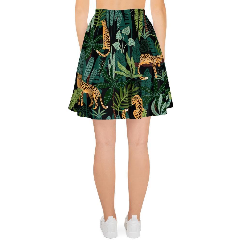Tropical Leopard Hawaiian Print Women's Skirt-grizzshop