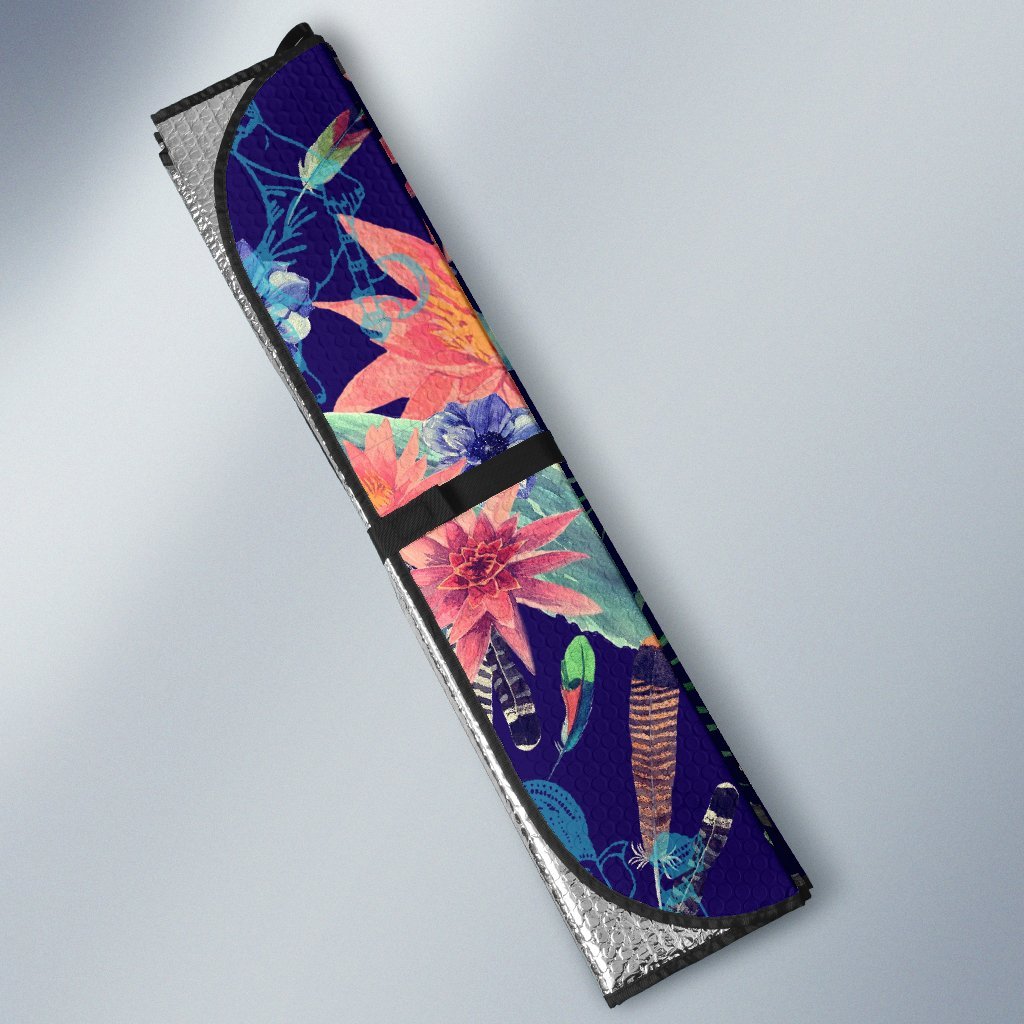 Tropical Monkey Print Pattern Car Sun Shade-grizzshop