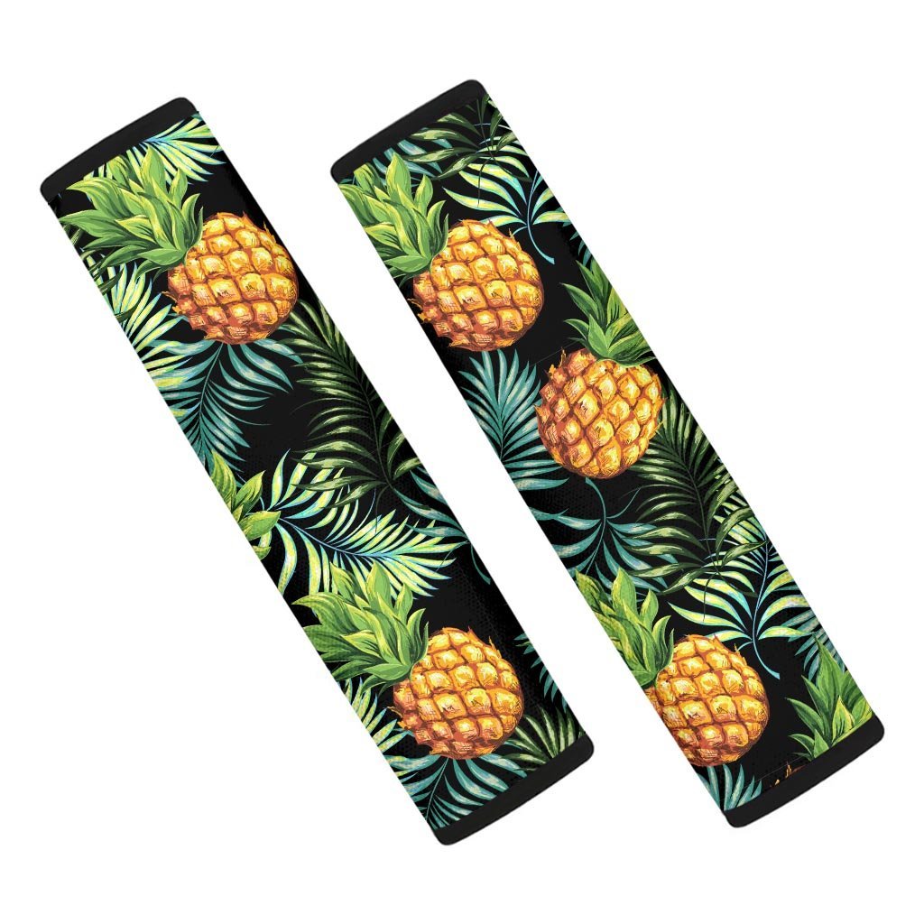 Tropical Palm Leaf Pineapple Print Seat Belt Cover-grizzshop